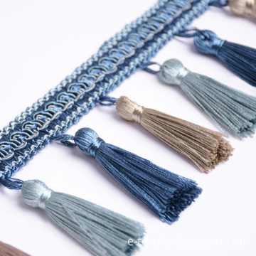 High Quality 8cm Width Polyester Curtain Tassel Fringe